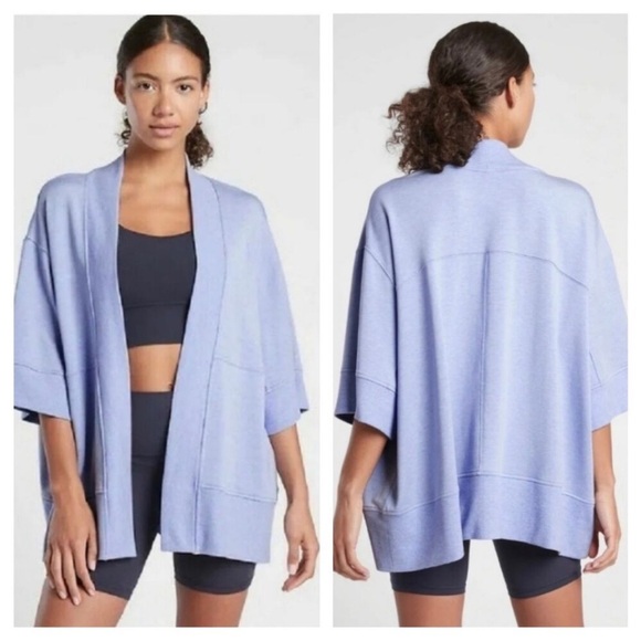 Athleta Lotus Wrap in Blue - Small/Medium - Super Soft! - Picture 1 of 5